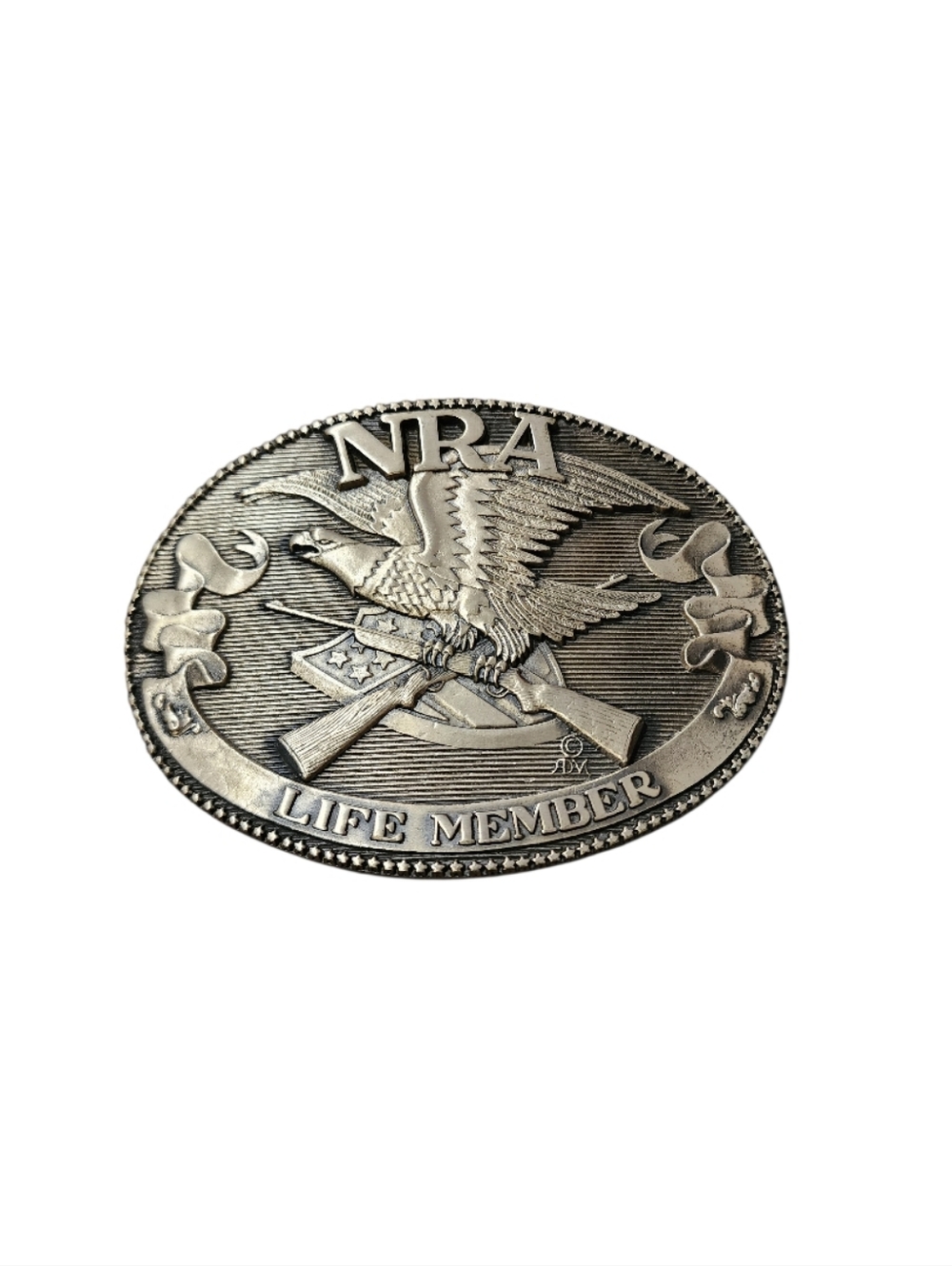 NRA Lifetime Member Vintage Belt Buckle